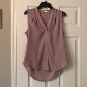 Sleeveless Button Down Blouse